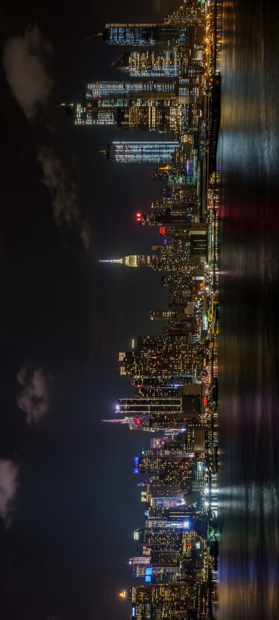 NEW YORK NIGHT HORIZON CANVAS POSTER