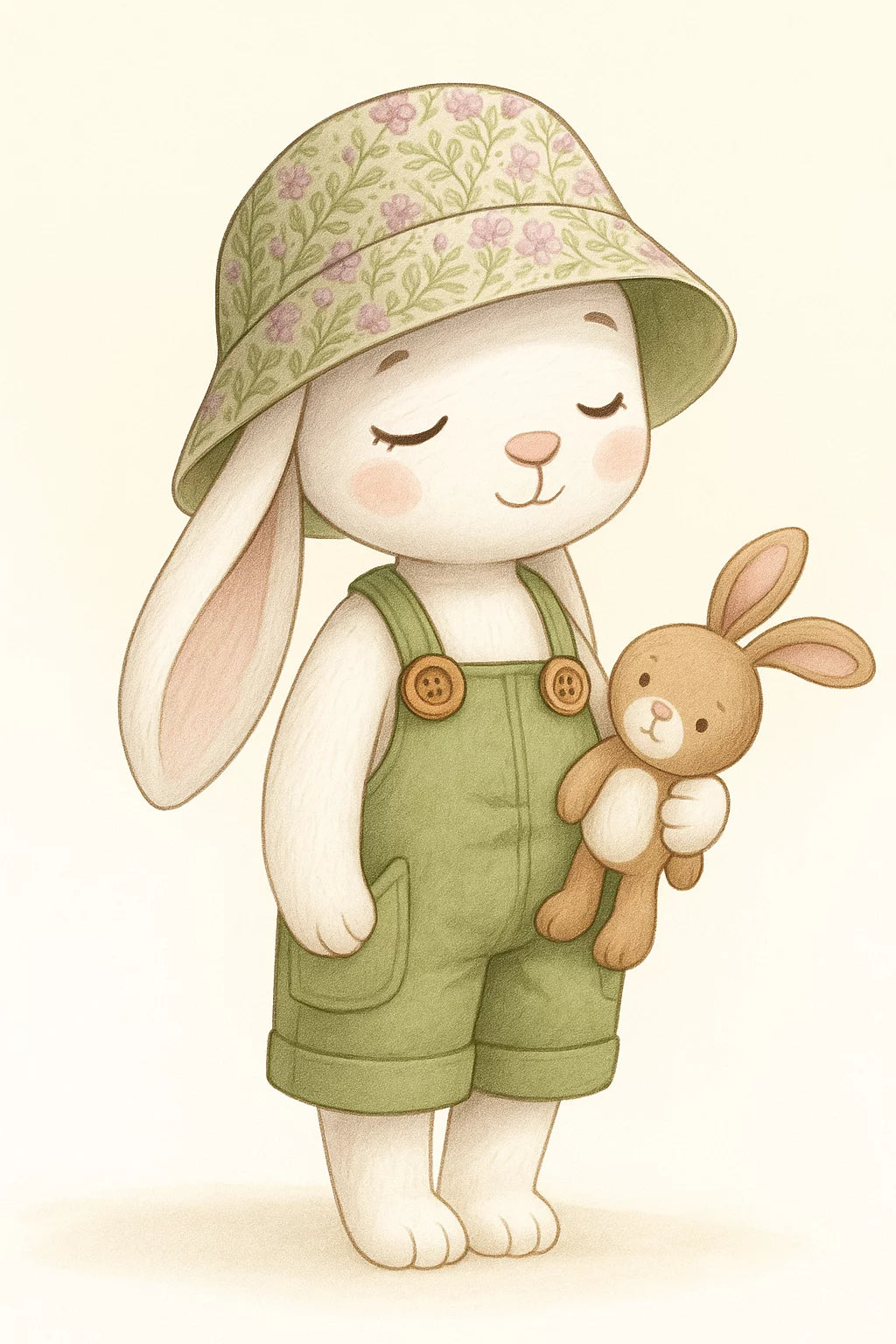 LITTLE GARDEN BUNNY CANVAS POSTER