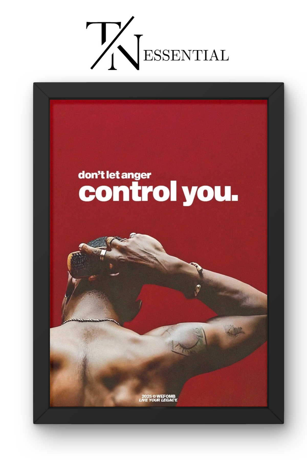 MASTER YOUR ANGER SELF DISCIPLINE CANVAS POSTER