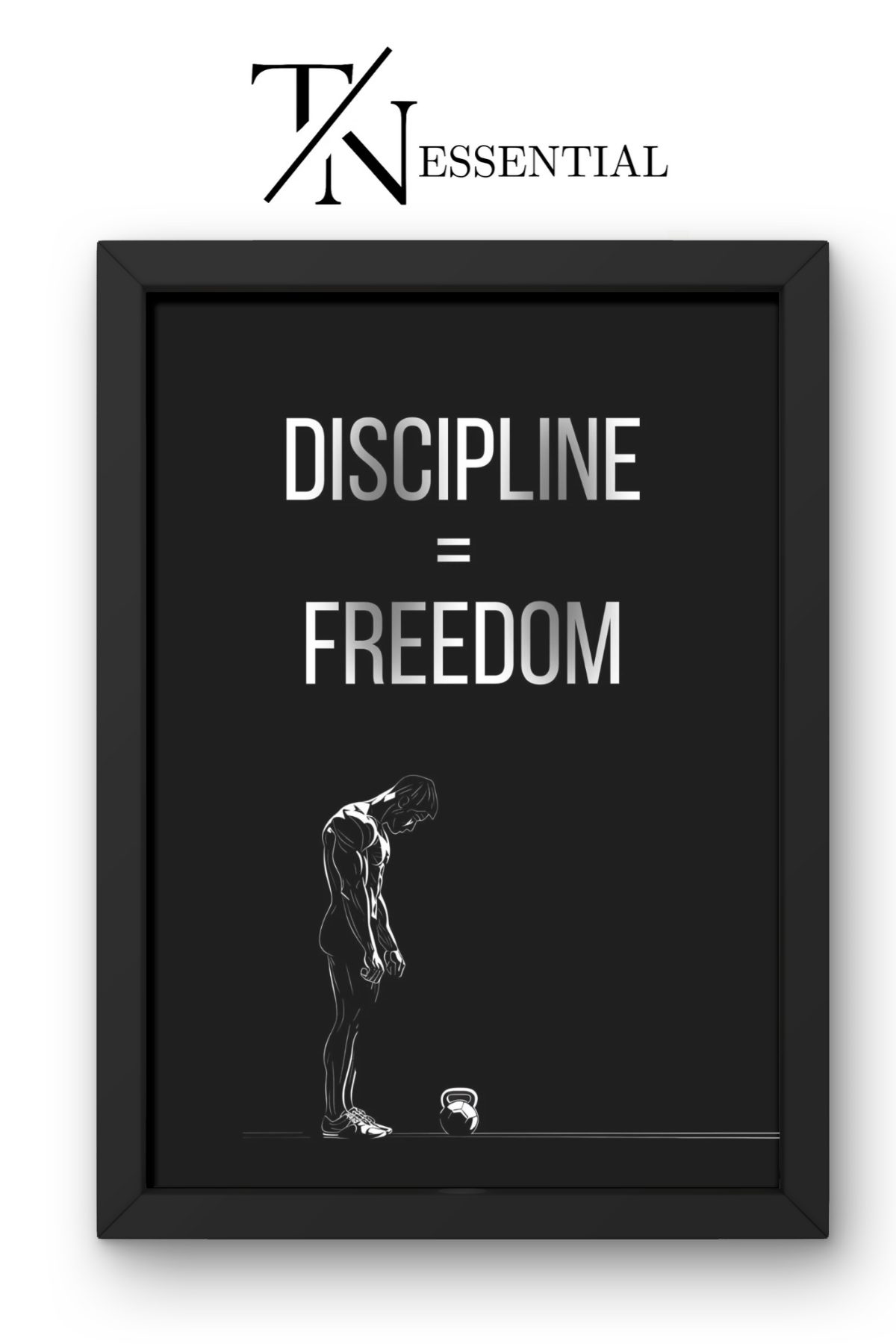 DISCIPLINE = FREEDOM SUCCESS MINDSET CANVAS POSTER