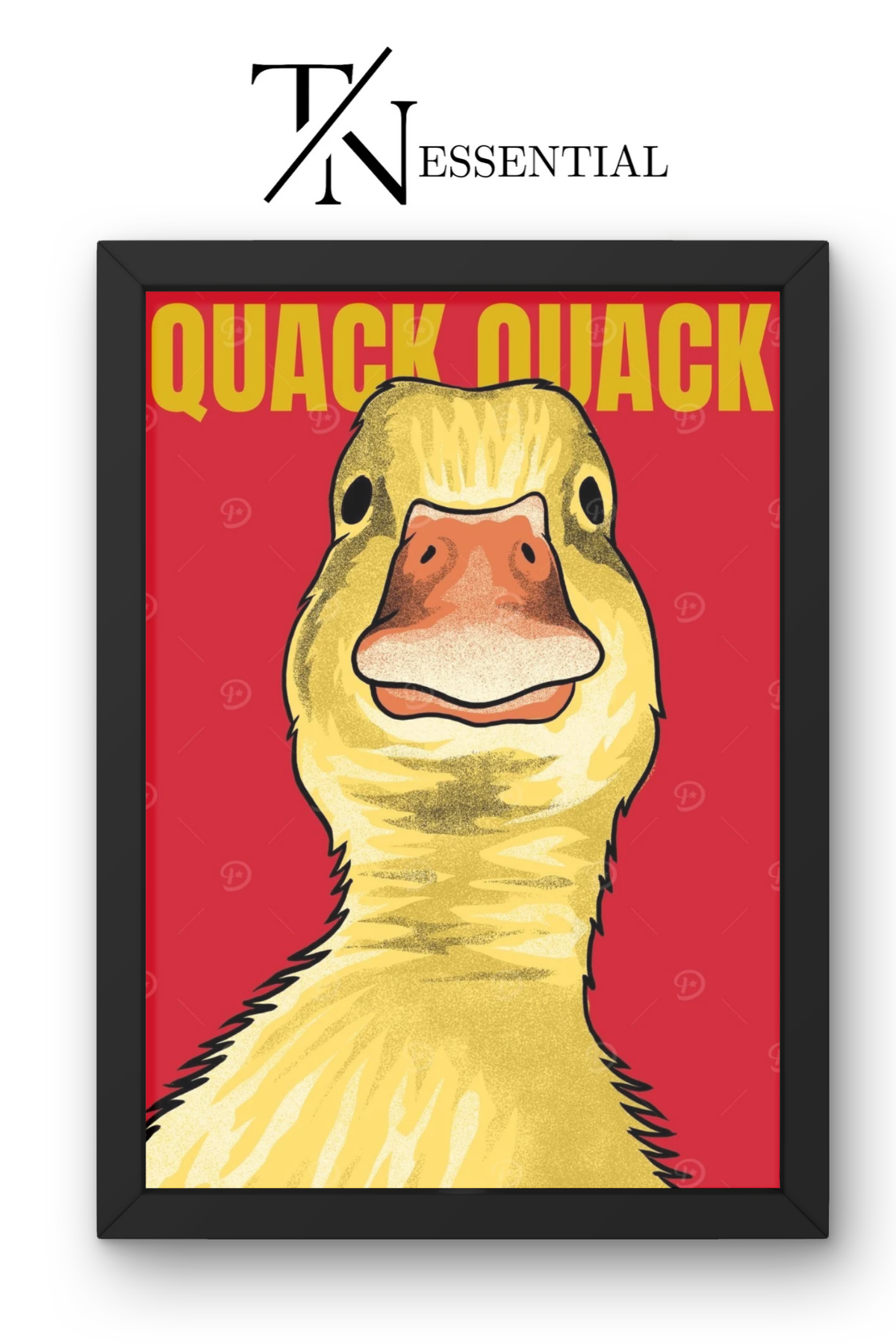 FUNNY QUACK QUACK DUCK CANVAS POSTER