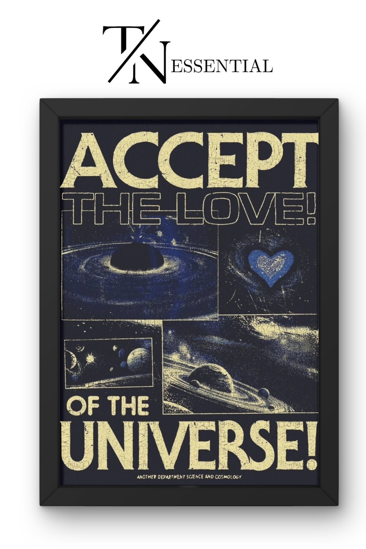 COSMIC LOVE SPACE AESTHETIC CANVAS POSTER