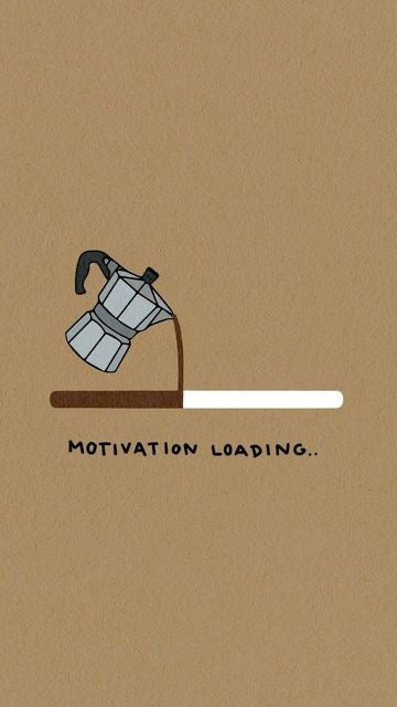 COFFEE FUEL PROGRESS CANVAS POSTER