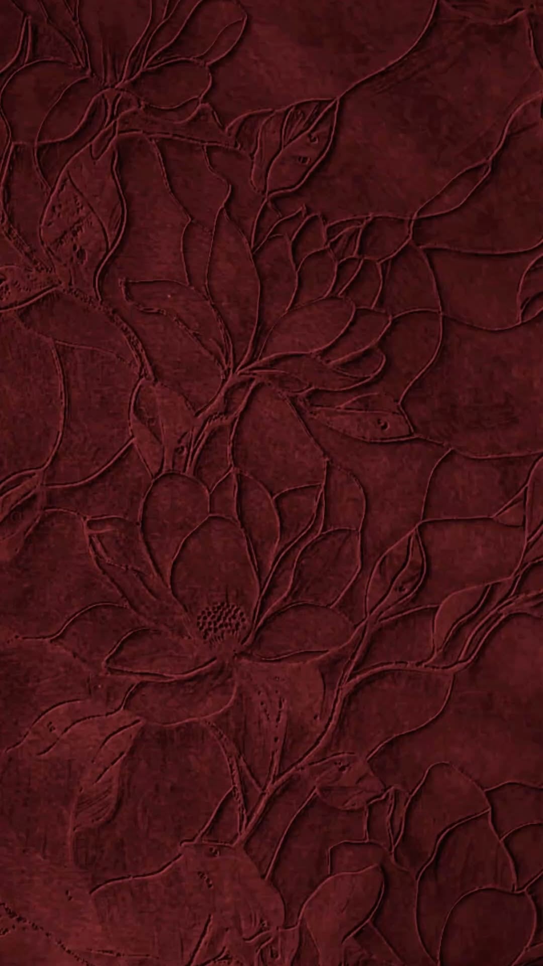 DARK BURGUNDY FLOWERS CANVAS POSTER