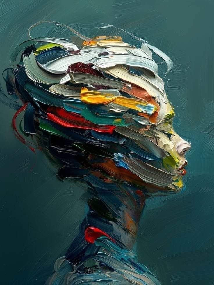 COLORFUL MIND PORTRAIT CANVAS POSTER