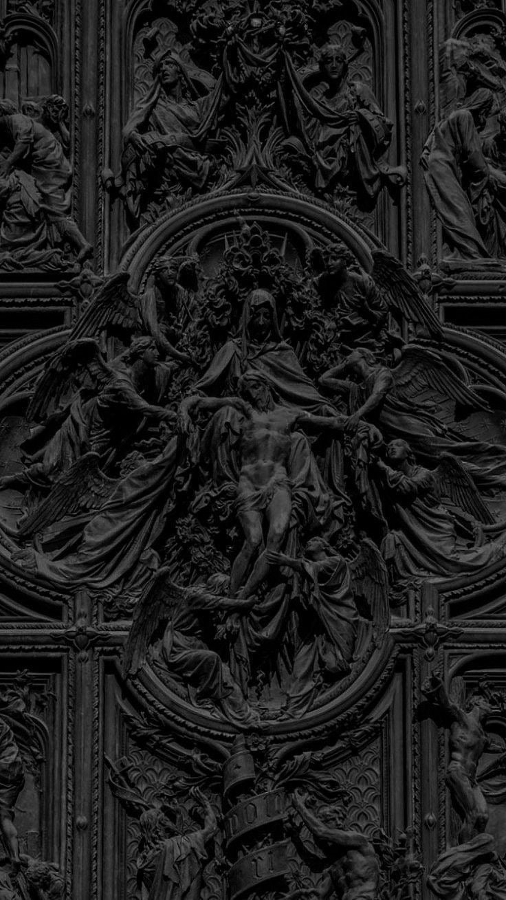 GOTHIC CATHEDRAL DETAIL CANVAS POSTER