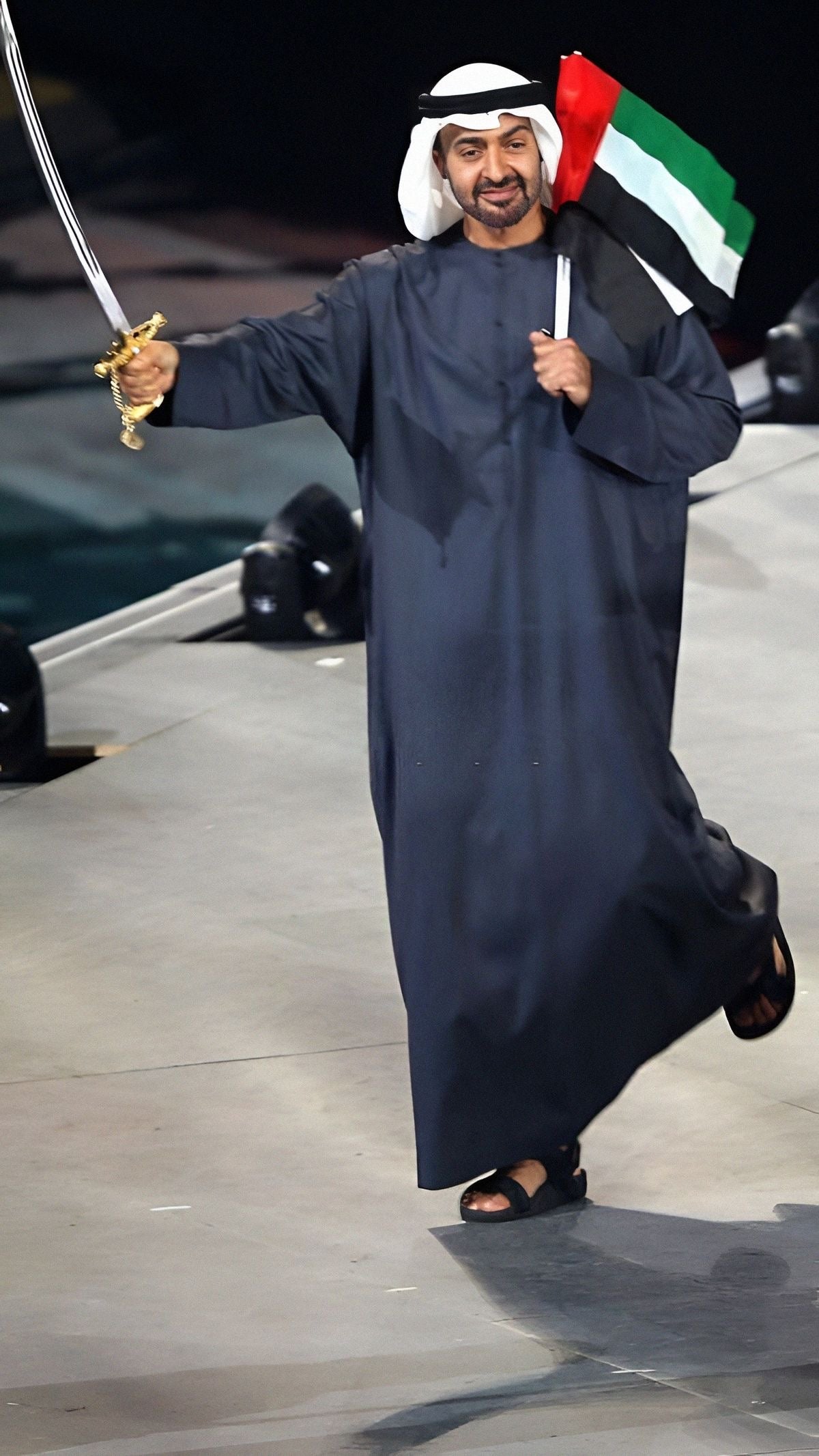 HH SHEIKH MOHAMED BIN ZAYED AL NAHYAN LEADERSHIP CANVAS POSTER