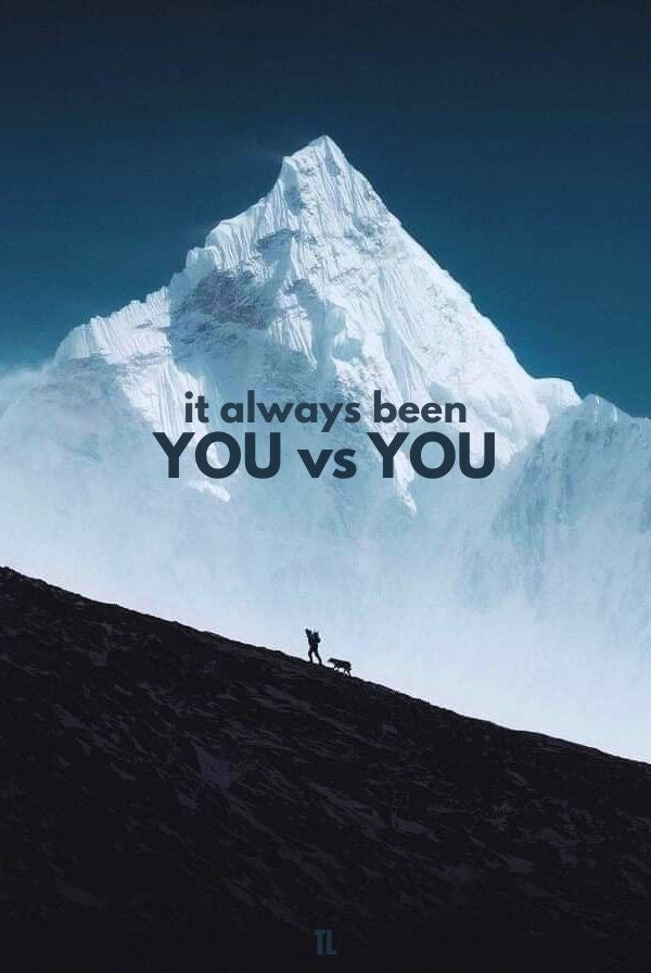 YOU VS YOU SELF DISCIPLINE CANVAS POSTER