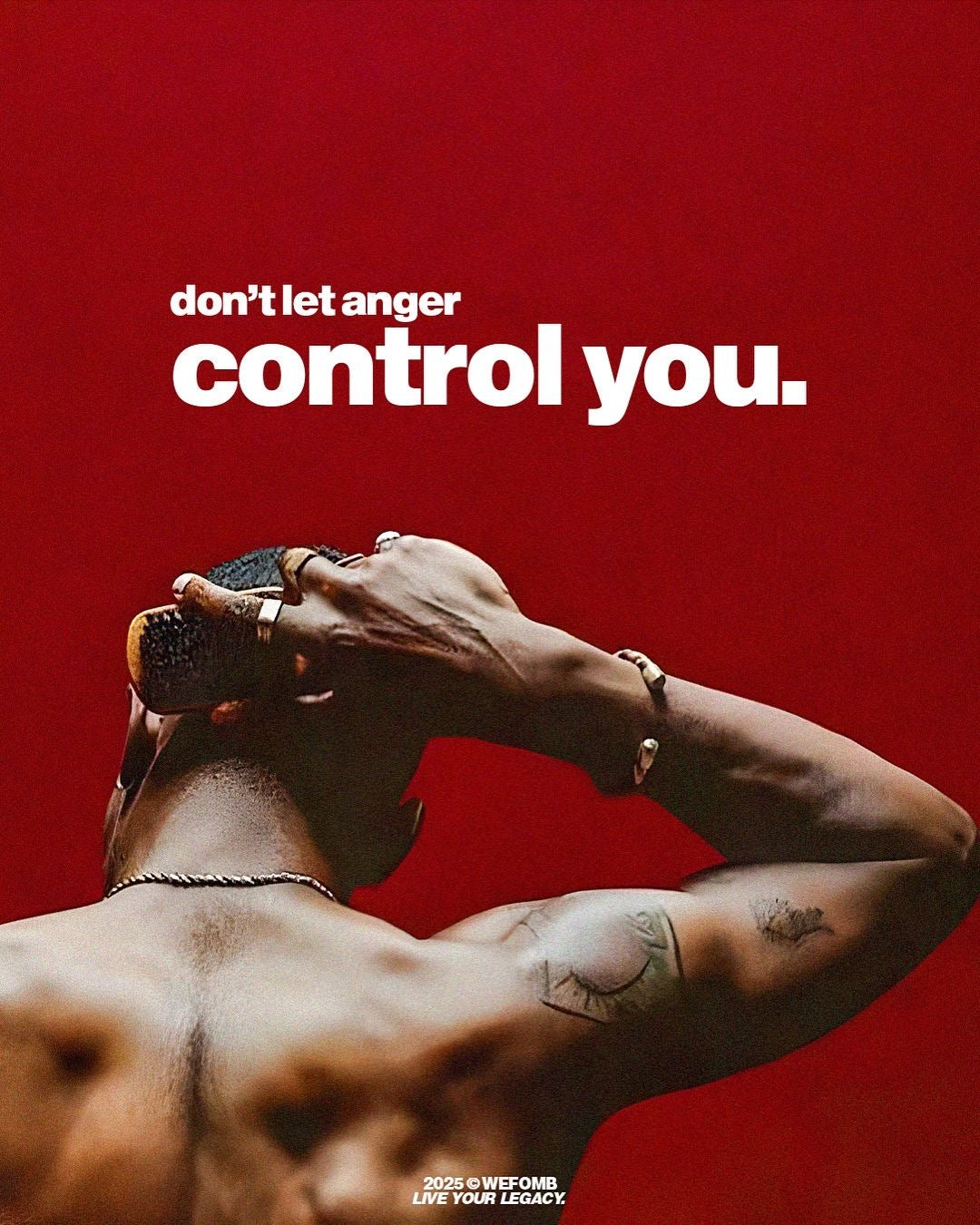 MASTER YOUR ANGER SELF DISCIPLINE CANVAS POSTER