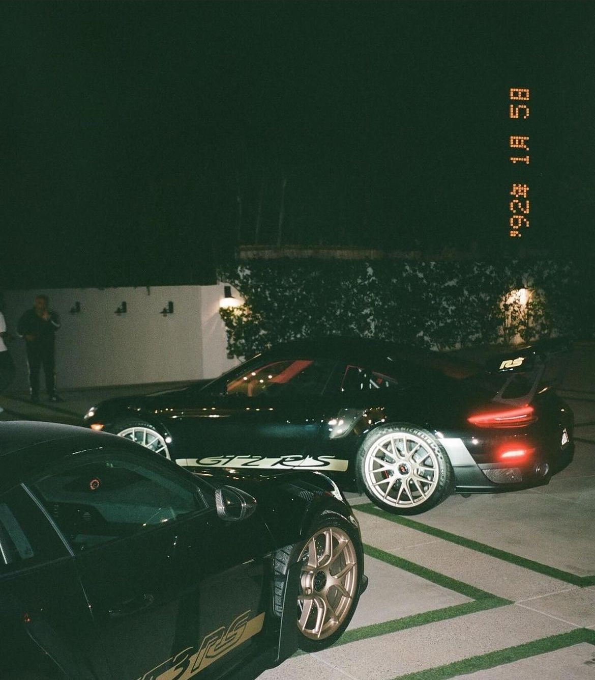 PORSCHE GT2 RS NIGHT SUPERCAR CANVAS POSTER