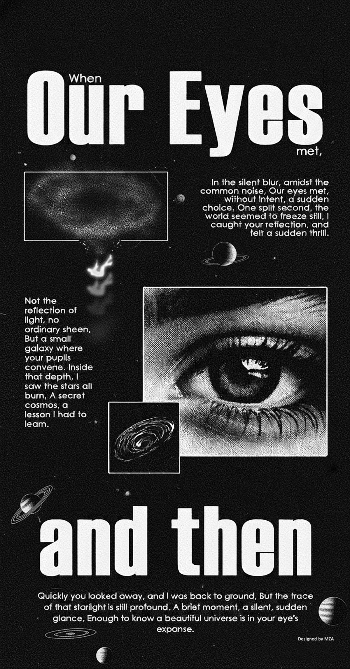 COSMIC LOVE EYE AESTHETIC CANVAS POSTER