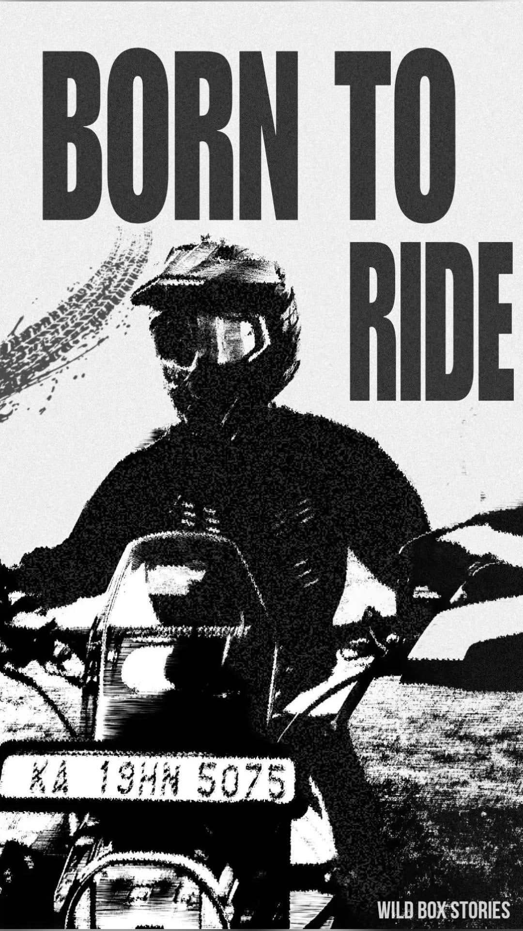 BORN TO RIDE MOTORBIKE FREEDOM STREET LIFE AESTHETIC CANVAS POSTER