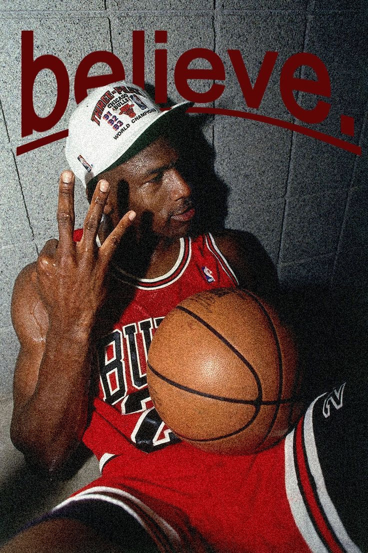 MICHAEL JORDAN NBA GOAT CHAMPION LEGACY CANVAS POSTER