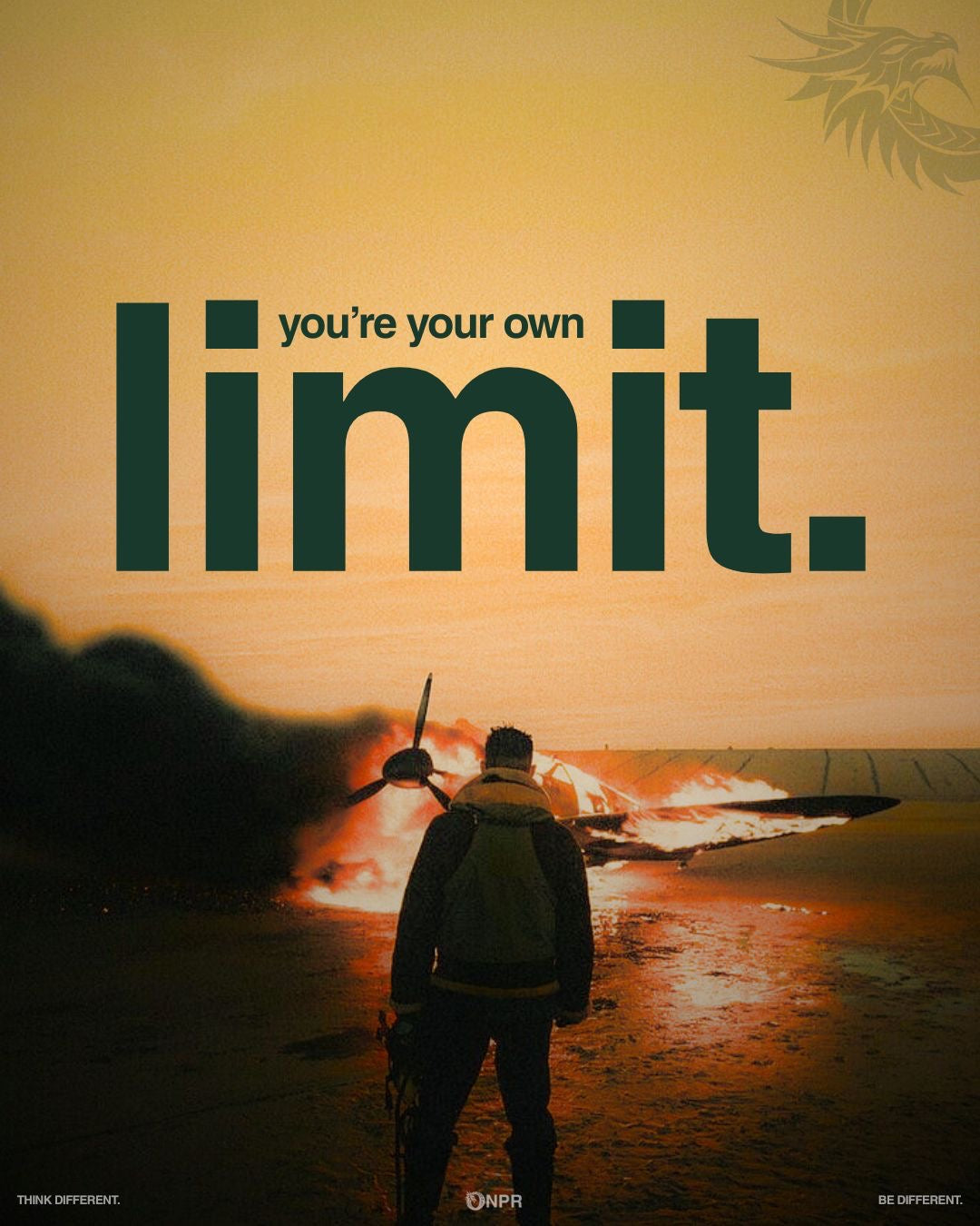 OWN YOUR LIMIT DARK AESTHETIC TRANSFORMATION POWER CANVAS POSTER