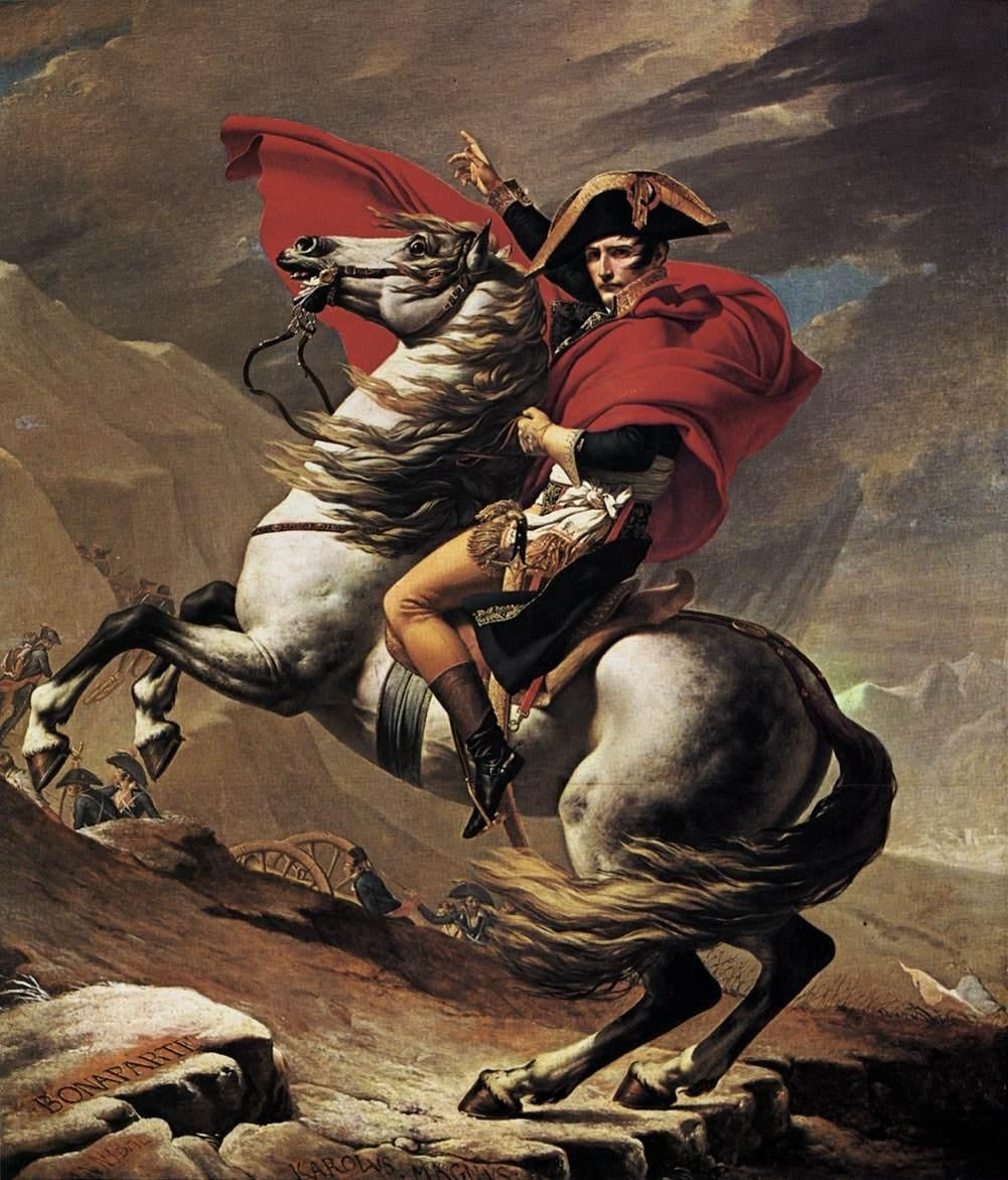 NAPOLEON BONAPARTE VICTORY RIDE LEGENDARY WAR LEADER CANVAS POSTER