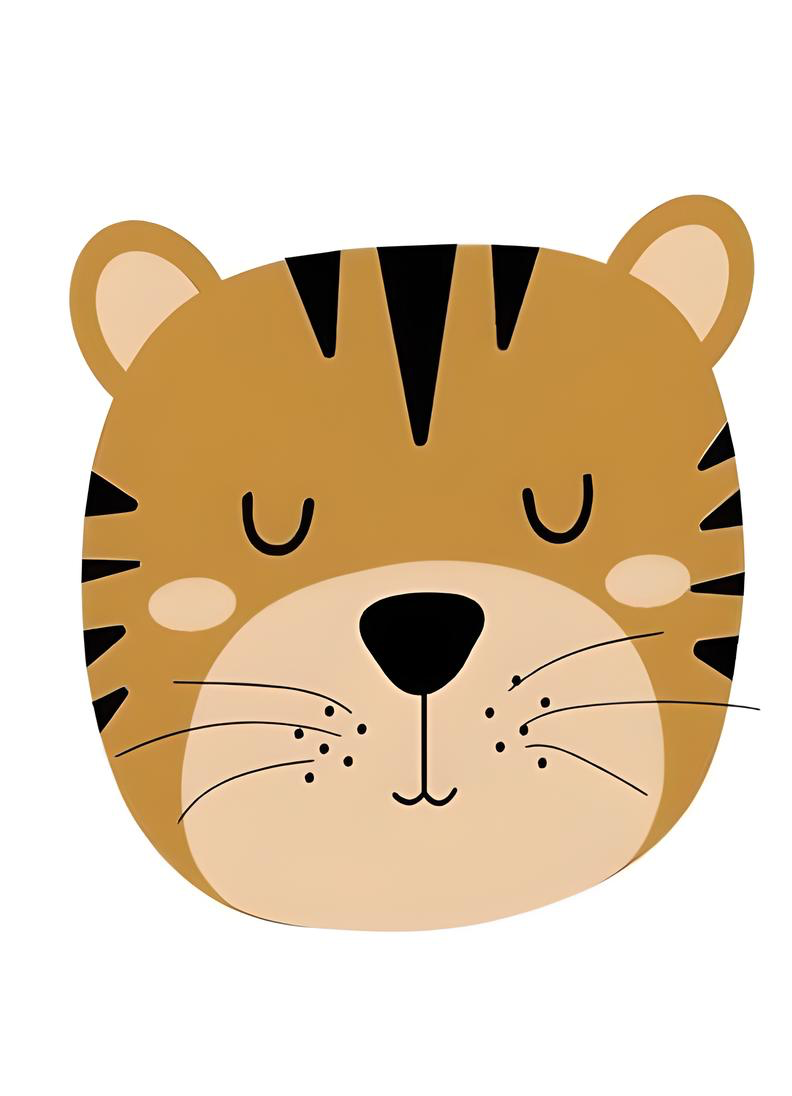 CUTE NURCERY TIGER CANVAS POSTER