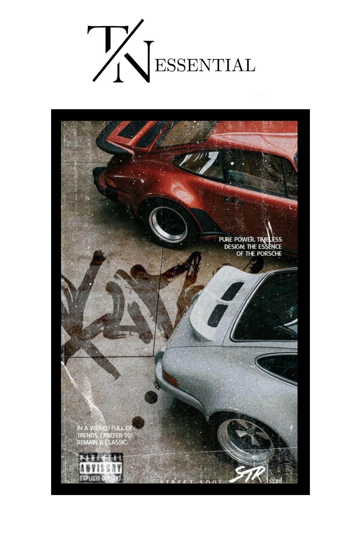 PORCHE 911 CANVAS POSTER