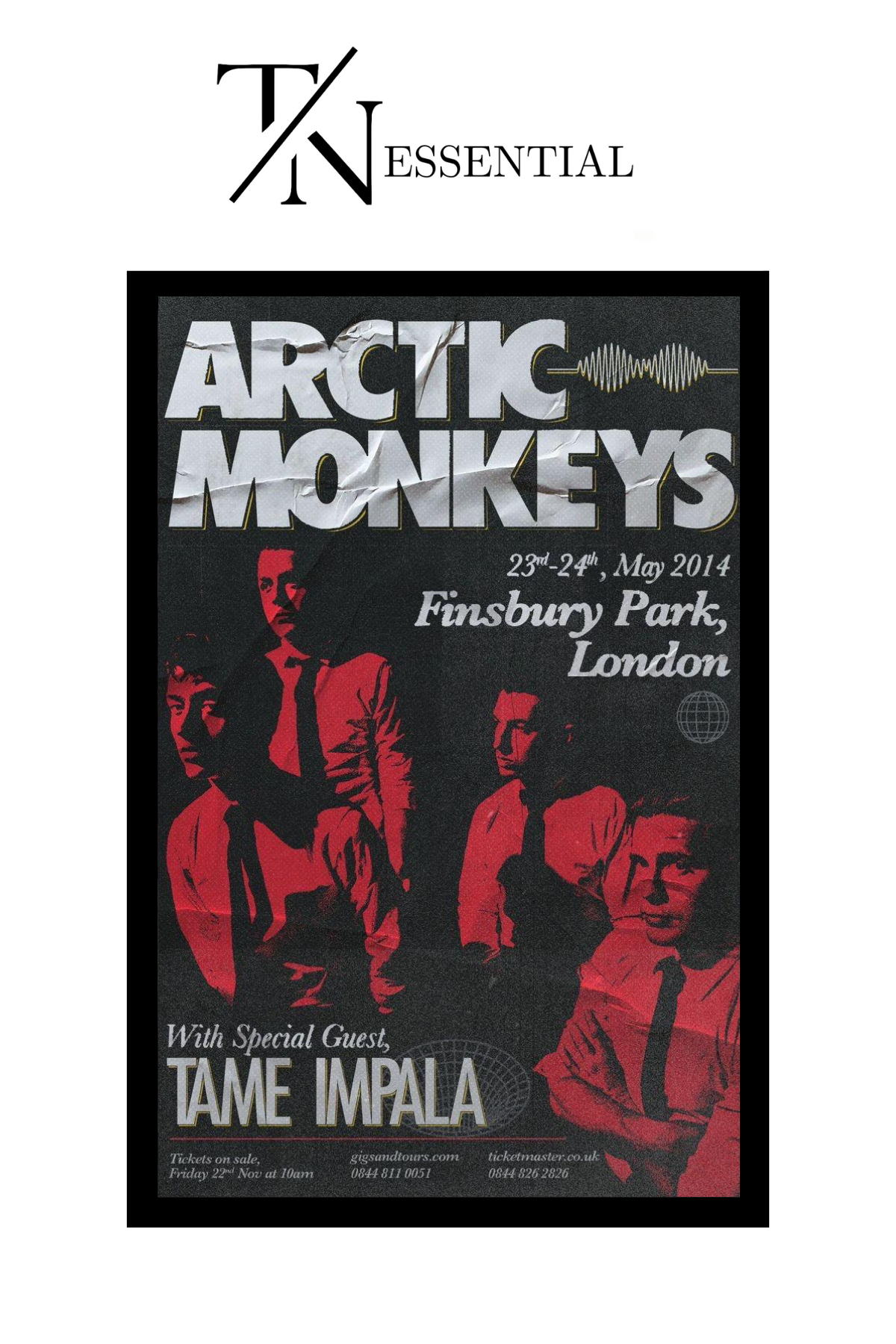 ARCTIC MONKEY CANVAS POSTER