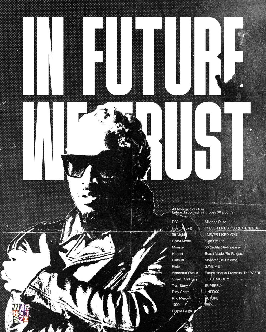 IN FUTUTRE WE TRUST CANVAS POSTER