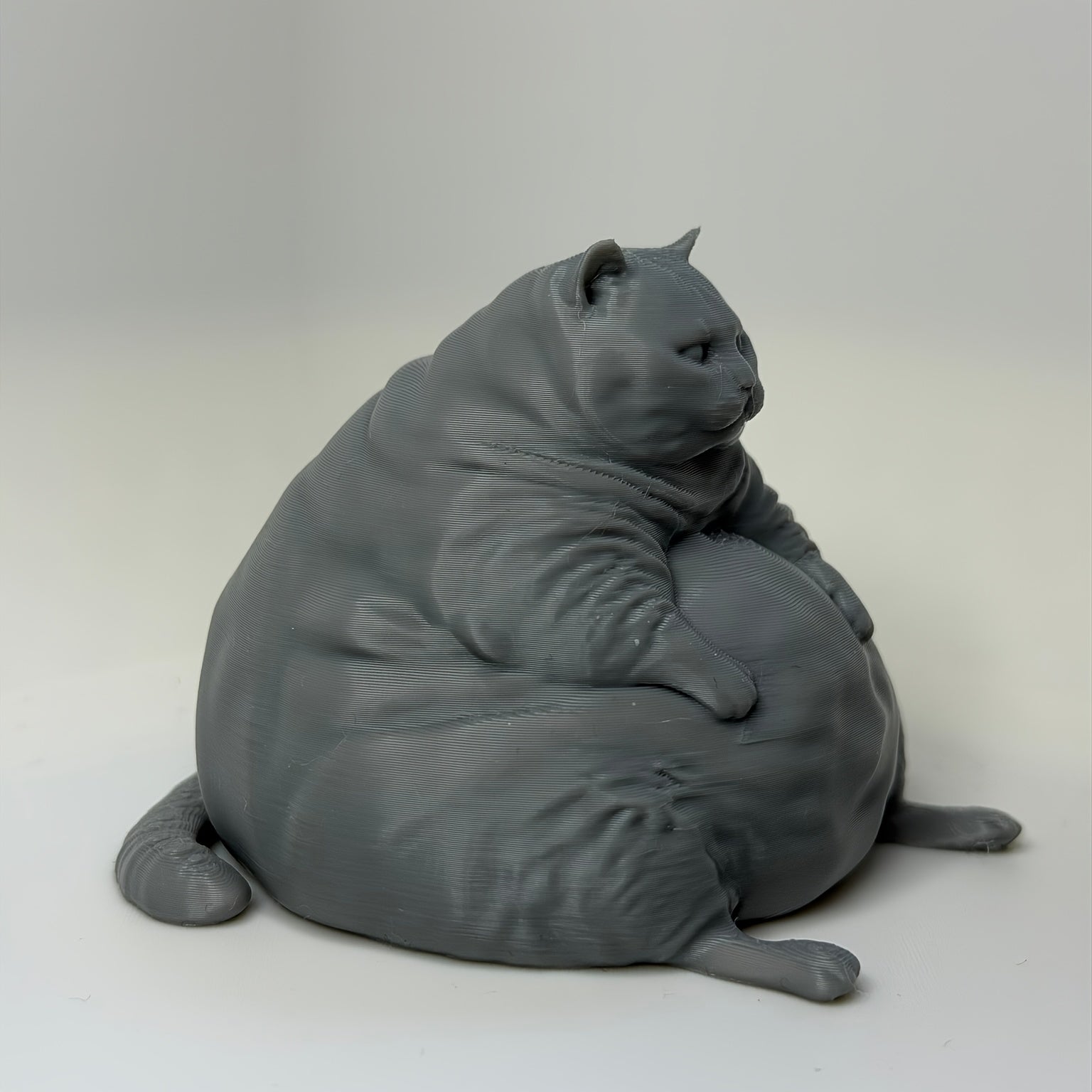 Tnessential Large Fat Cat a Useless Yet Necessary Statue Decoration 3D Decor