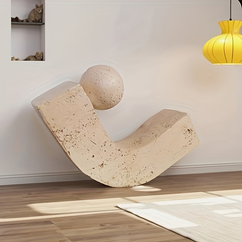 Tnessential Wabi-sabi Style Geometric Resin Sculpture 3D Decor