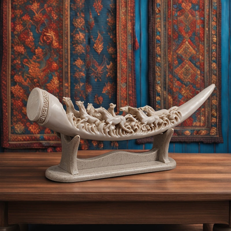 Tnessential Galloping Horses Resin Sculpture 3D Decor