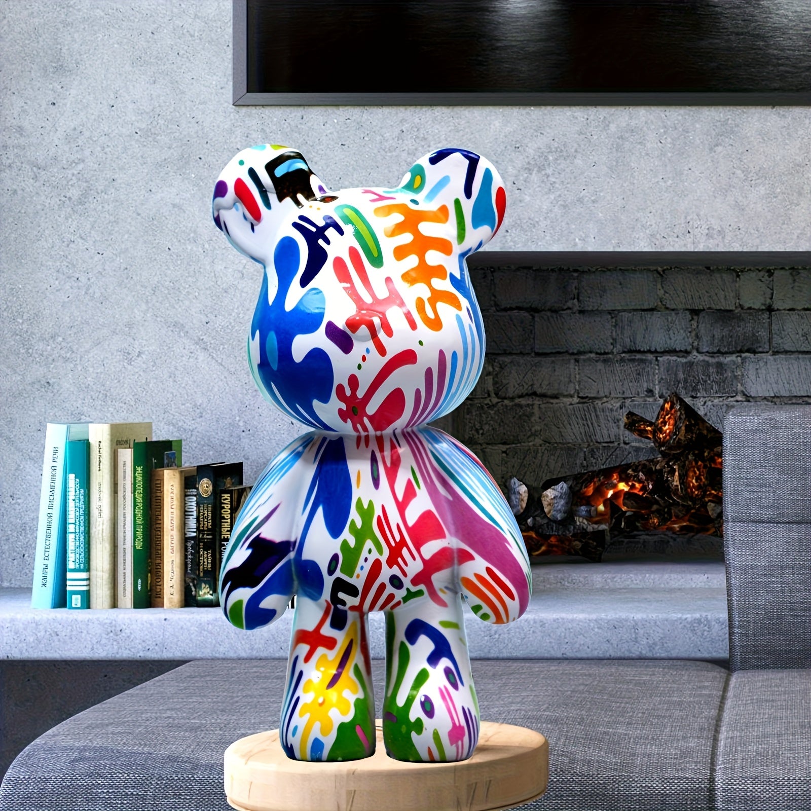 Tnessential Bear Decorative Resin Sculpture Statue 3D Decor