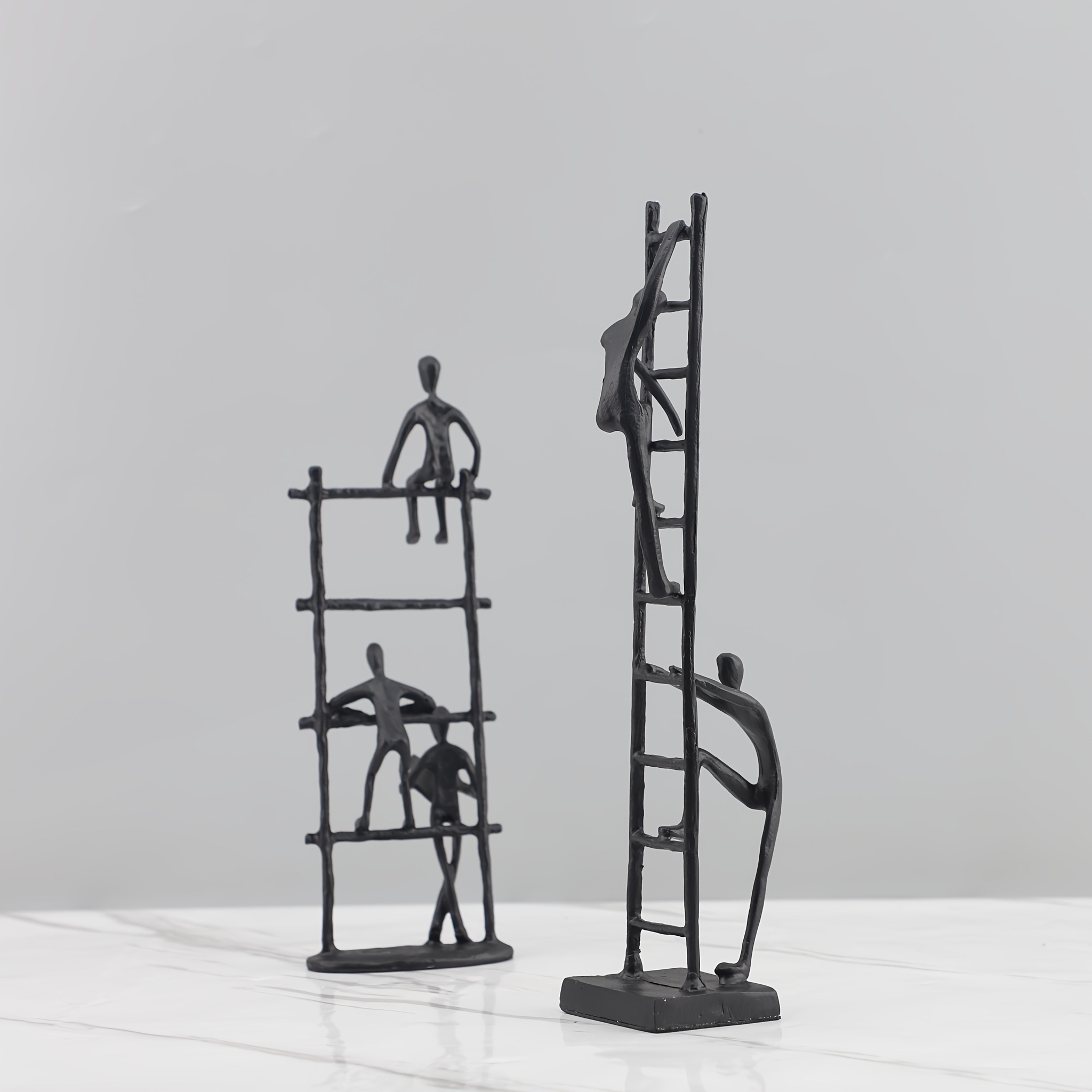 Tnessential Metal Abstract Human Figure Sculpture Art 3D Decor