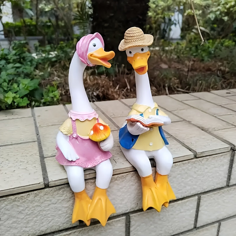 Tnessential Creative New Pair of Lovers Ducklings Outdoor Courtyard 3D Decor