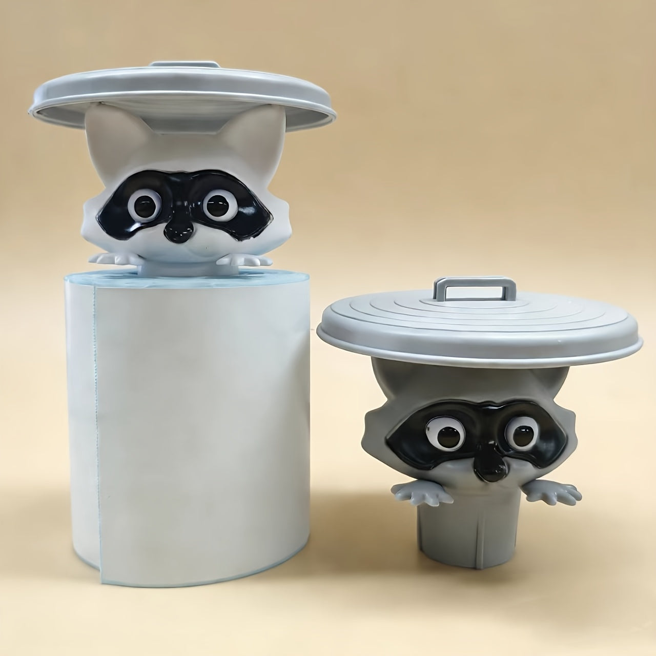 Tnessential Adorable 3D Printed Raccoon Toilet Paper Holder 3D Decor
