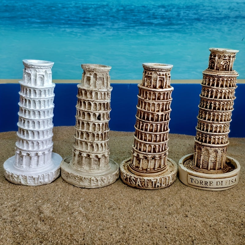 Tnessential Leaning Tower of Pisa Decorative Ornament Italian Leaning 3D Decor