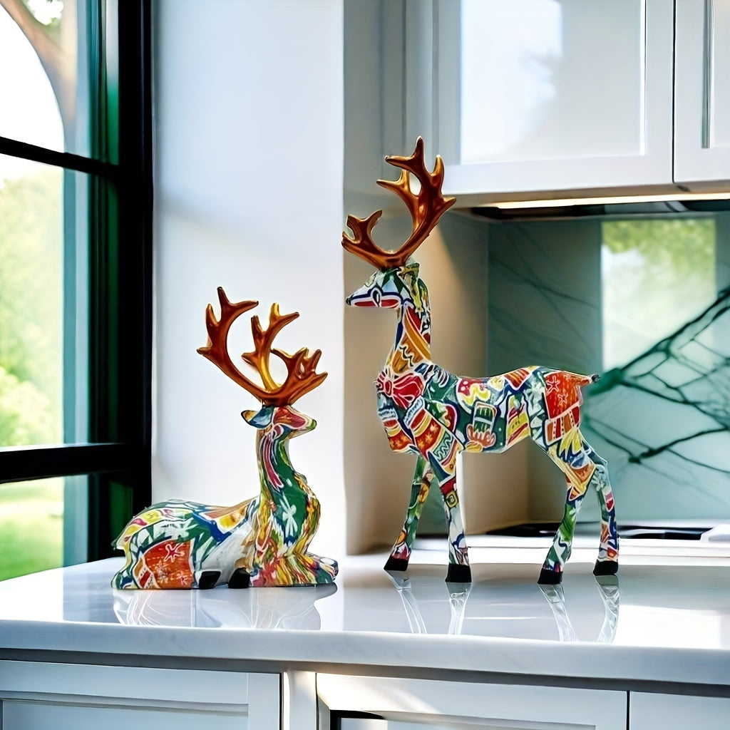 Tnessential U002fset of Reindeer 3D Decor