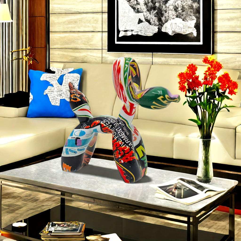 Tnessential Charming Balloon Dog Sculpture 3D Decor