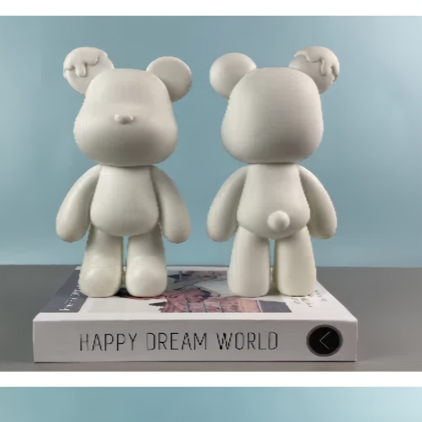 Tnessential Three-dimensional Model Kit Cute Red and Cute Bear 3D Decor