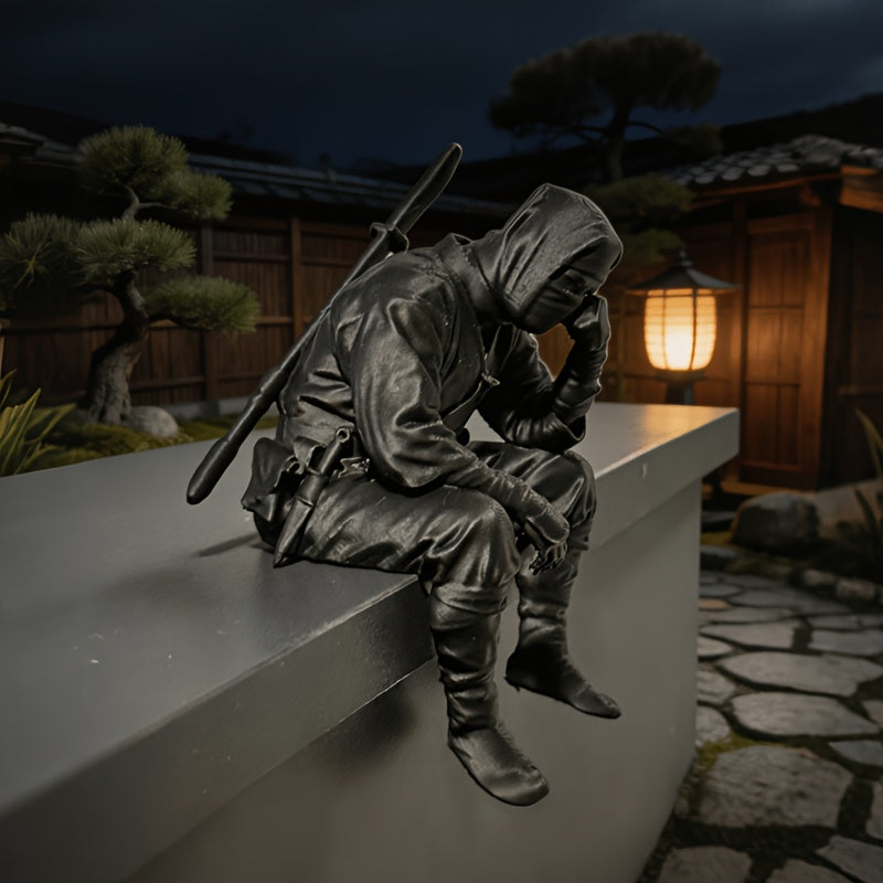 Tnessential Sad Ninja Figurine 3D Decor