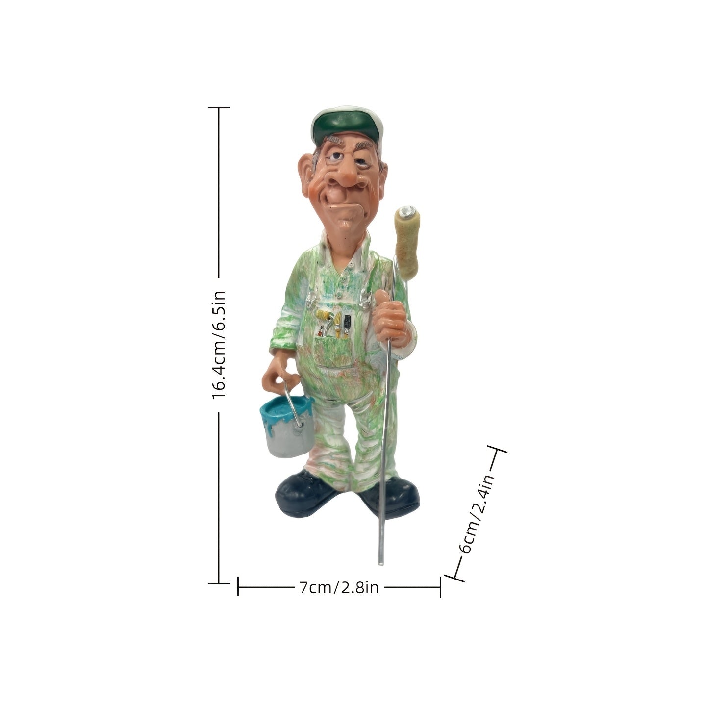 Tnessential Creative Painter Resin Statue Ornament 3D Decor