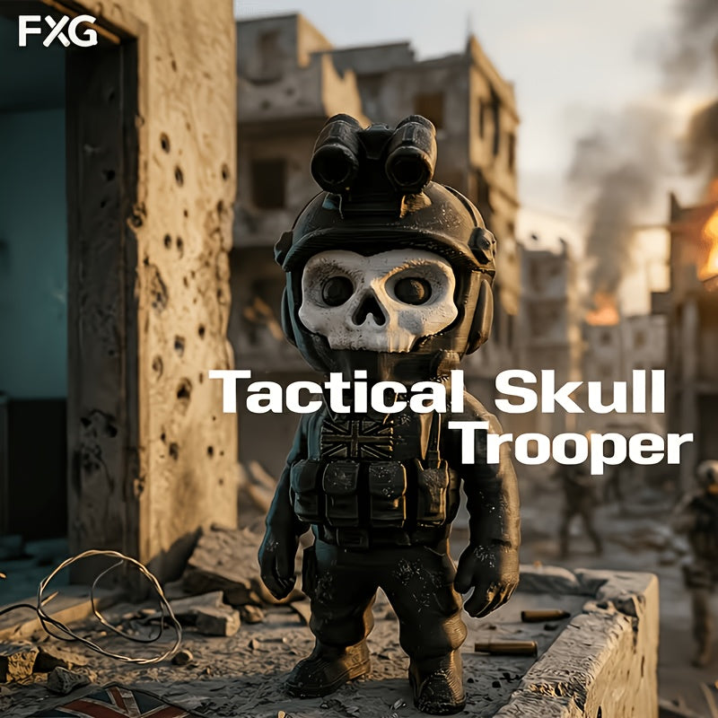 Tnessential Skull Tactical Soldier Decorative Ornament 3D Decor