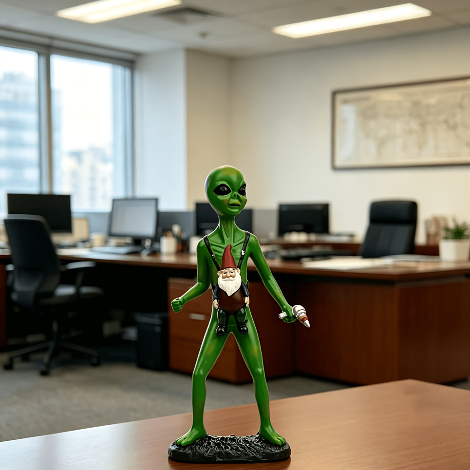 Tnessential Alien Statue Resin Figure 3D Decor