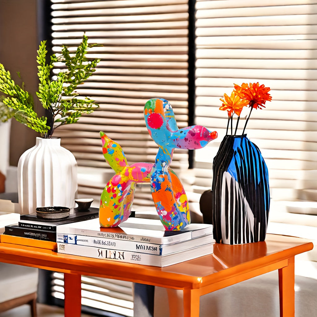 Tnessential Colorful Balloon Dog Table Decoration 3D Decor