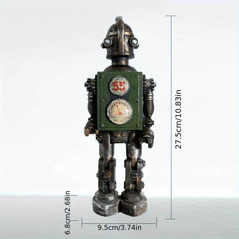 Tnessential American Retro Robot Model Ornament Home TV Cabinet Wine 3D Decor