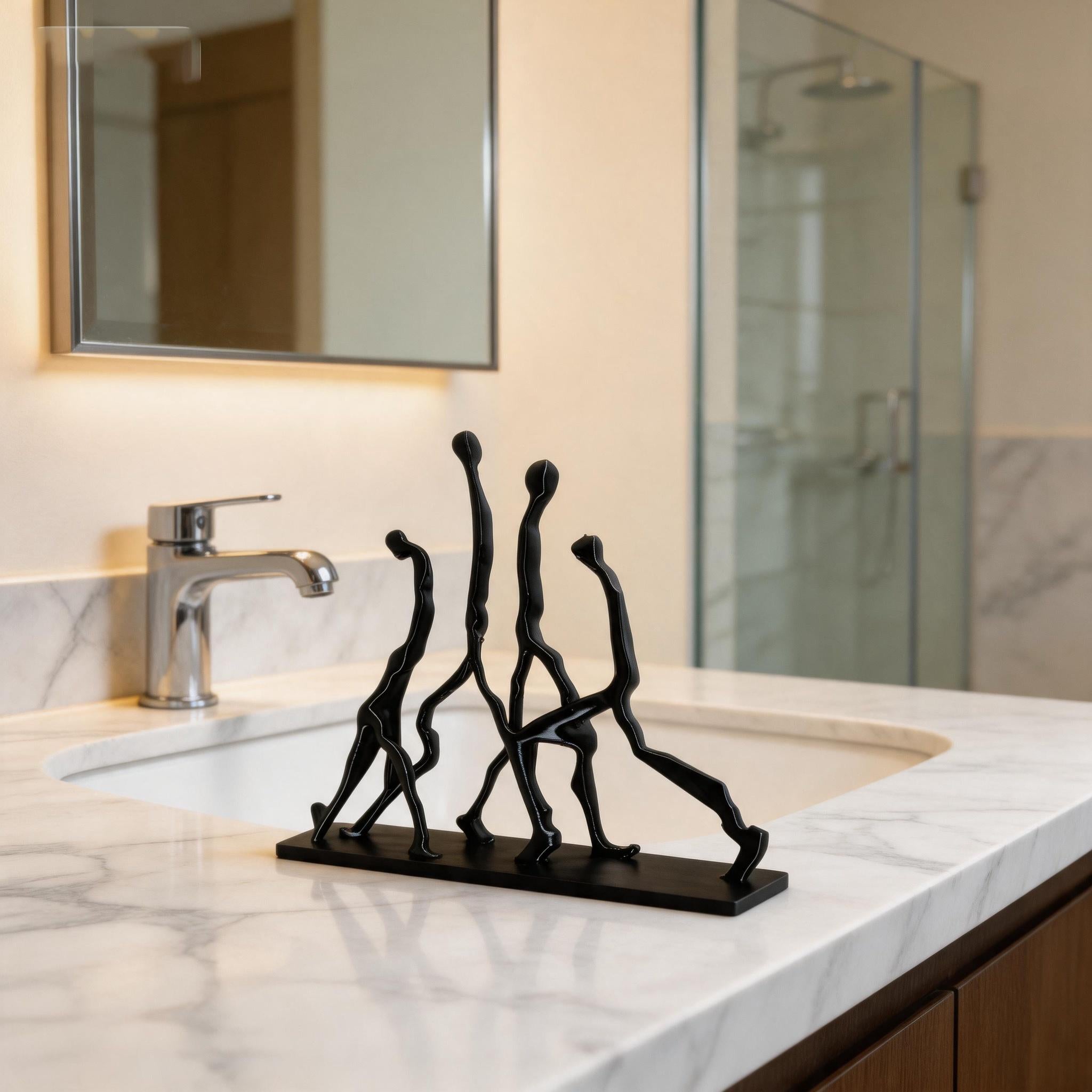 Tnessential Modern Abstract Human Figure Decorative Ornament 3D Decor