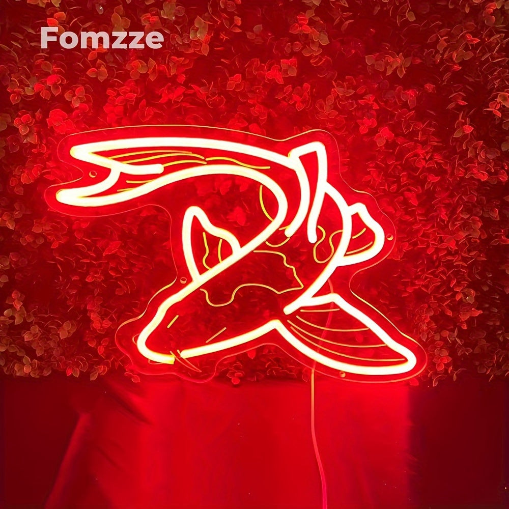 Tnessential Koi Fish Neon Sign 3D Decor
