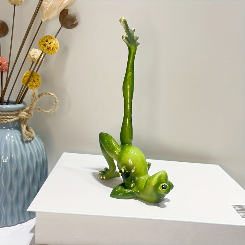 Tnessential Yoga Frog Figurine 3D Decor