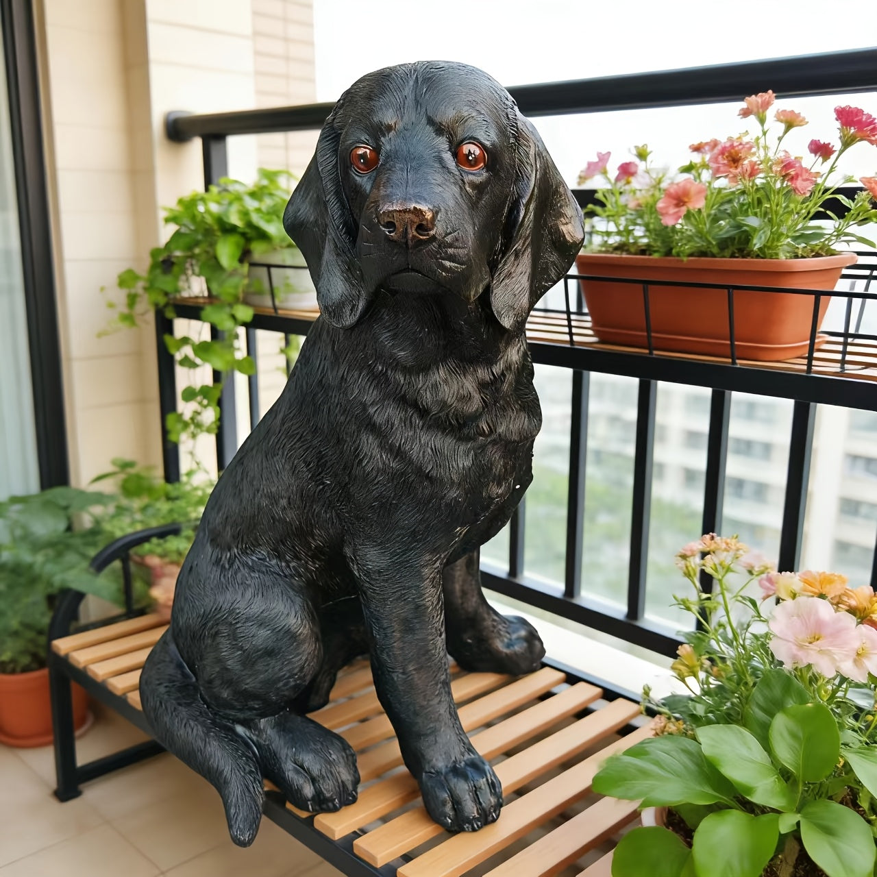 Tnessential Large English Foxhound Statue 3D Decor