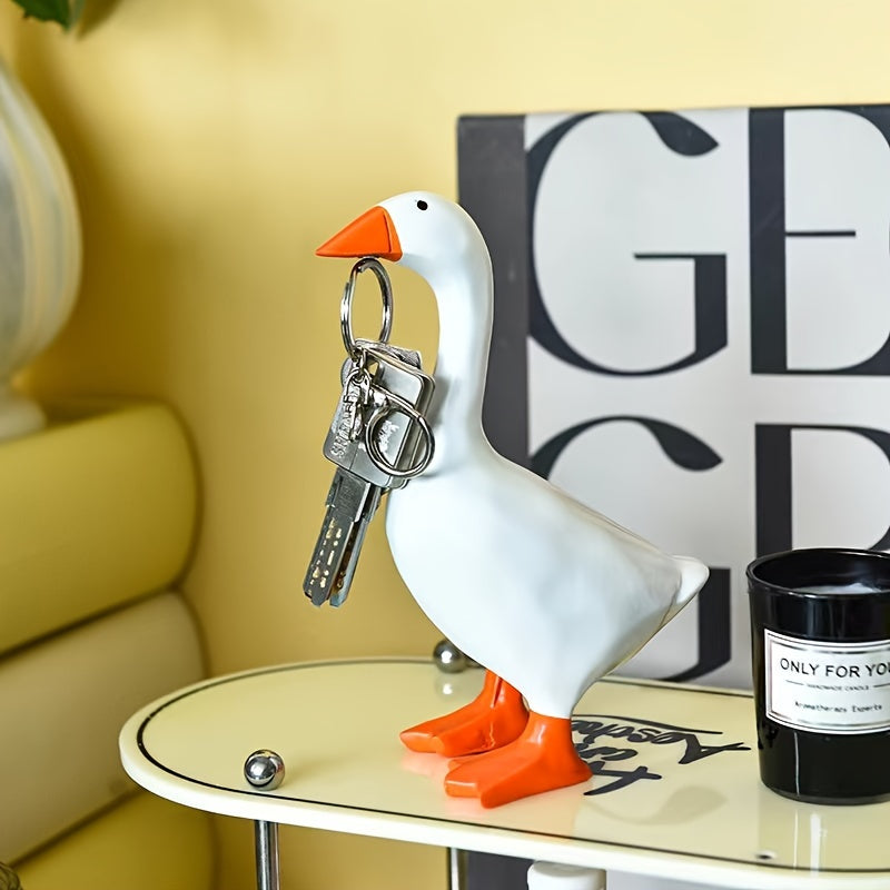 Tnessential Magnetic Goose Key Is Chain Sculpture 3D Decor