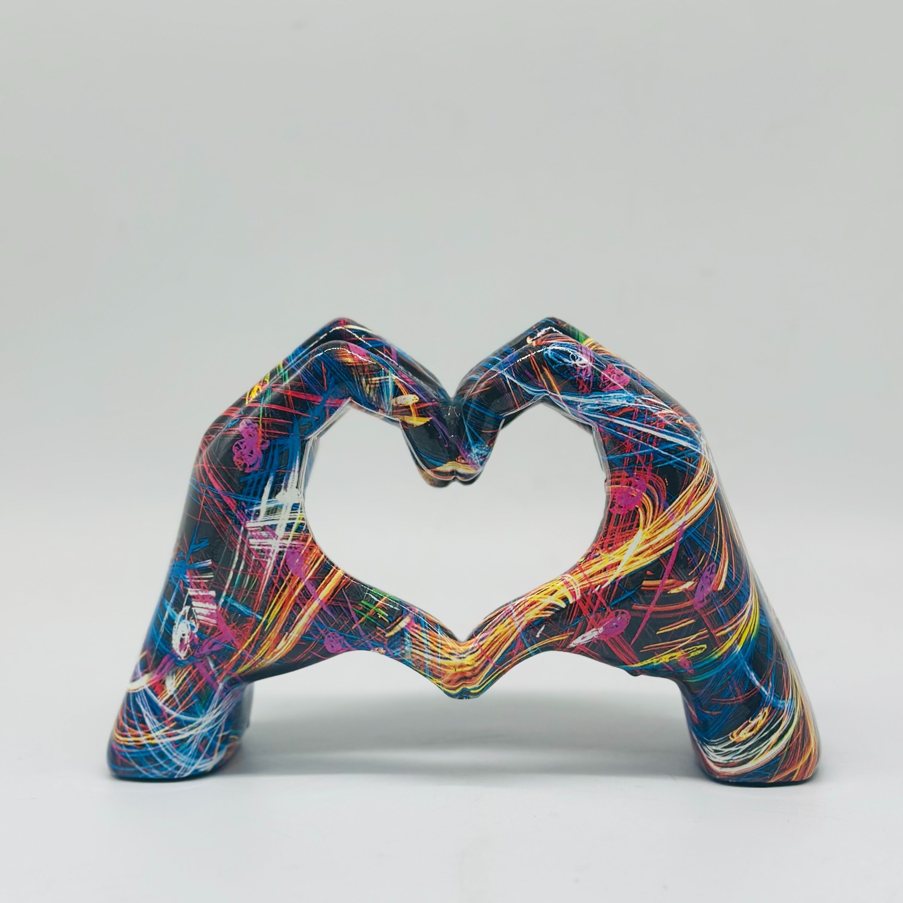 Tnessential Water Transfer Heart Gesture Ornament 3D Decor