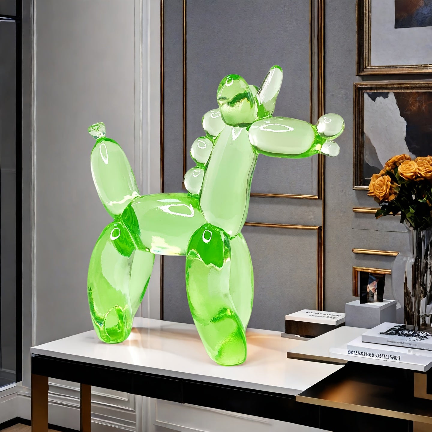 Tnessential Charming and Adorable Transparent Balloon Unicorn Resin 3D Decor