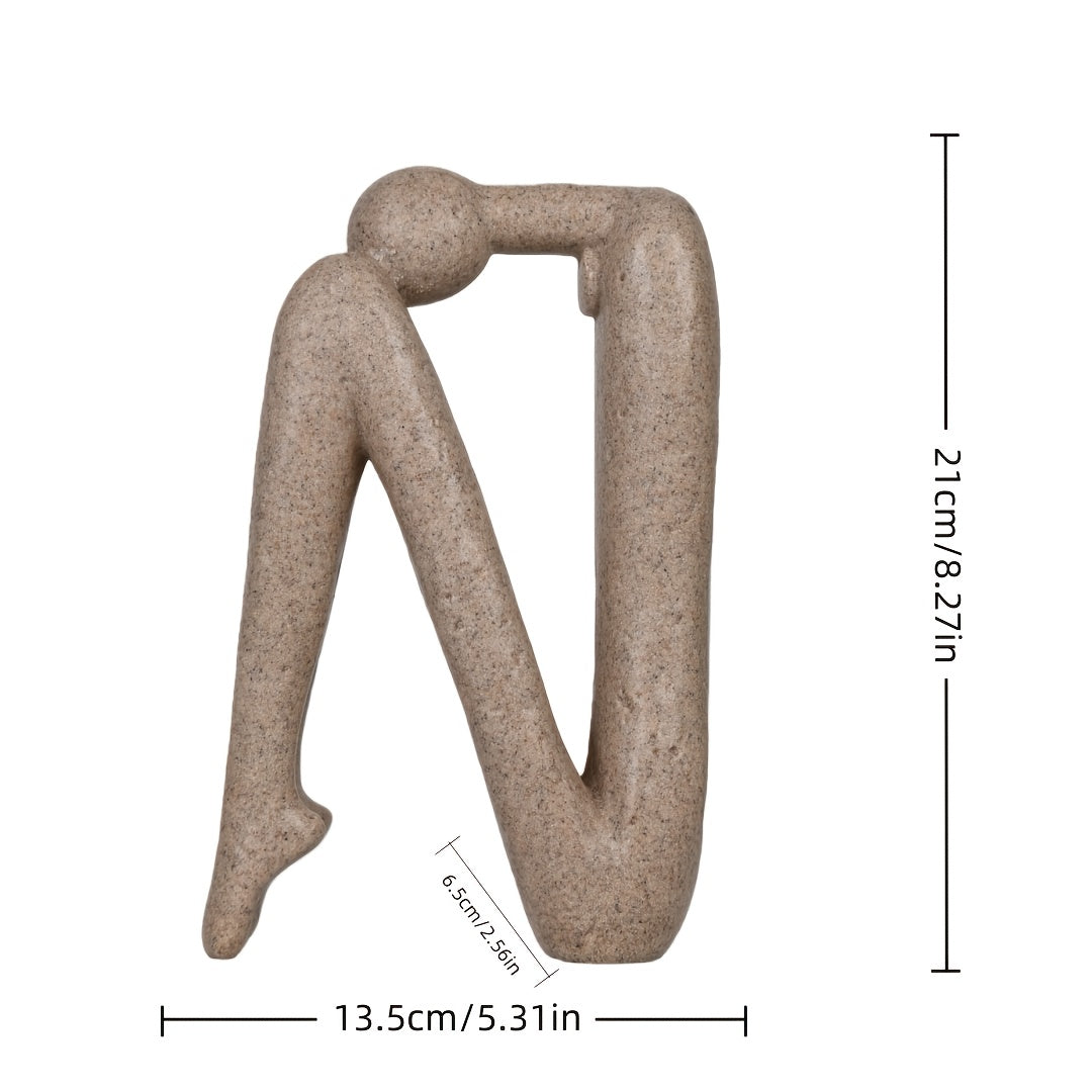 Tnessential Sandstone Letter N Figurine 3D Decor
