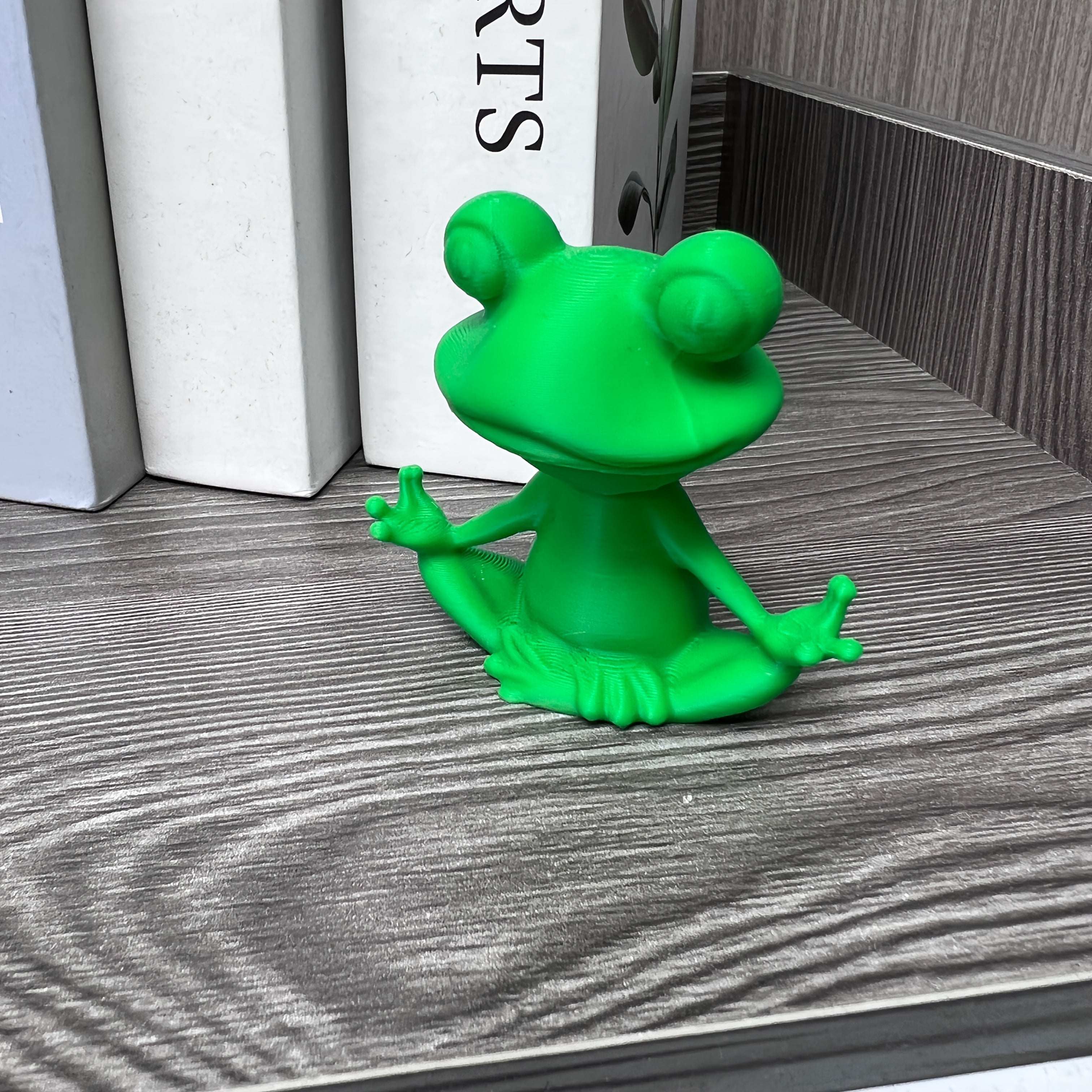 Tnessential Zen Frog Meditation Statue 3D Decor