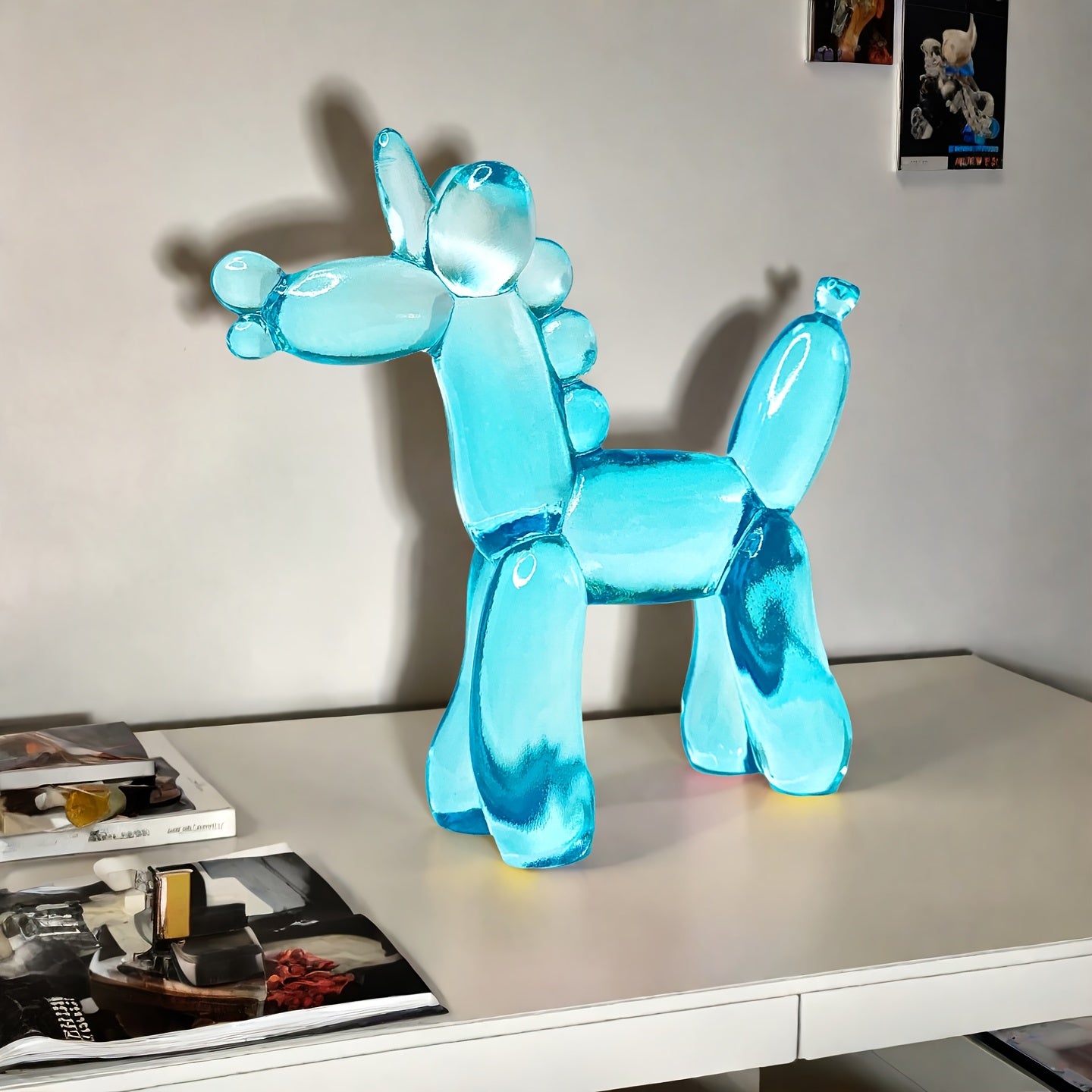 Tnessential Charming and Adorable Transparent Balloon Unicorn Resin 3D Decor